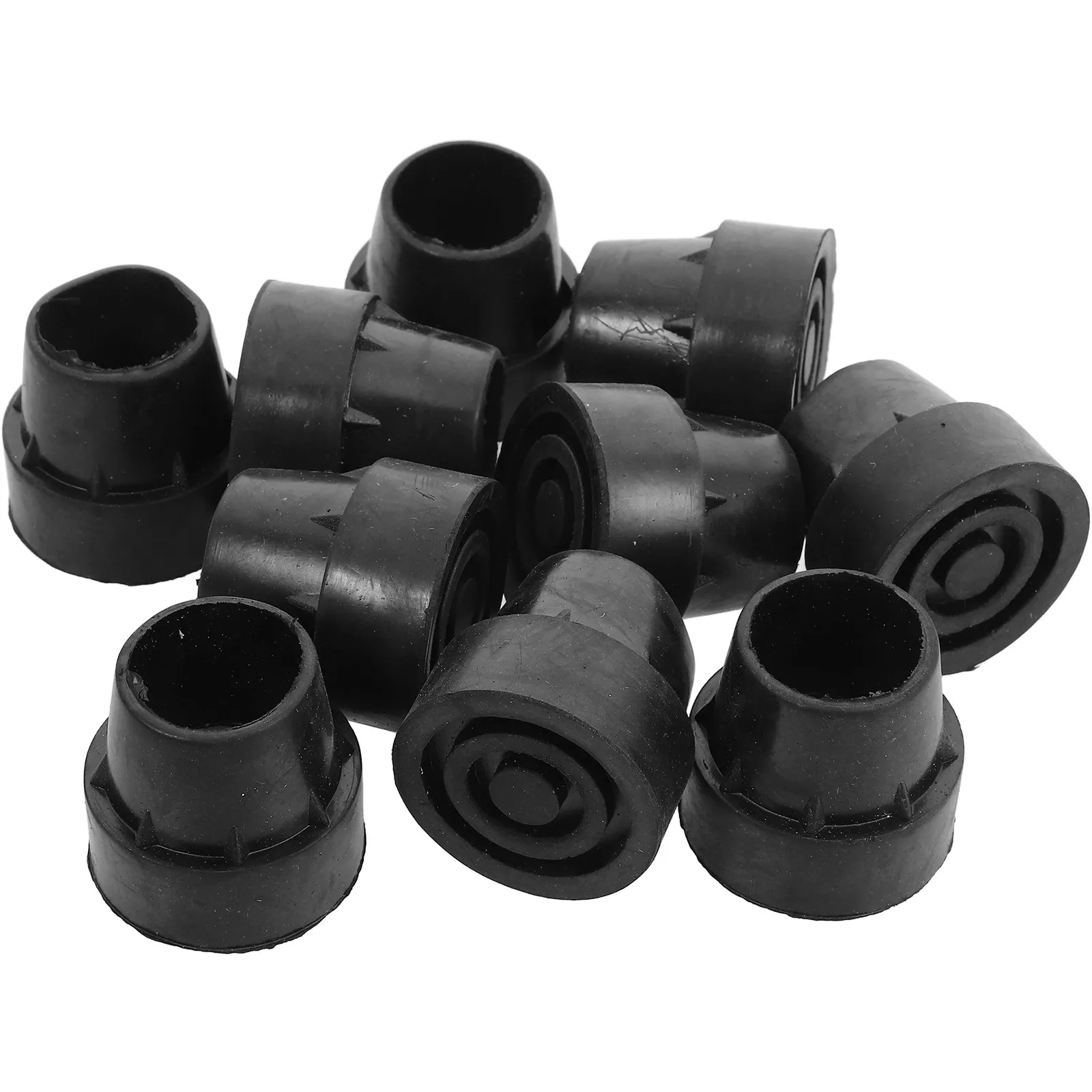 

10Pcs Anti Slip Trampoline Leg Replacement Caps Universal Screw in Mini Trampoline Leg Cover Foot Pad Black Crutch Tips