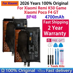 2026 Years 100% Original BP48 Battery For Xiaomi Remi K50 Game / Poco F4 GT Phone Batteries 4700mAh Fast Shipping