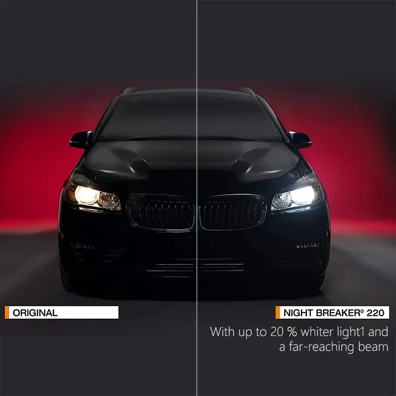 OSRAM Night Breaker 220 H7 12V 55W Car Halogen Lamps +220% Bright +150m Long Light Power Original High Low Beam Made in Germany