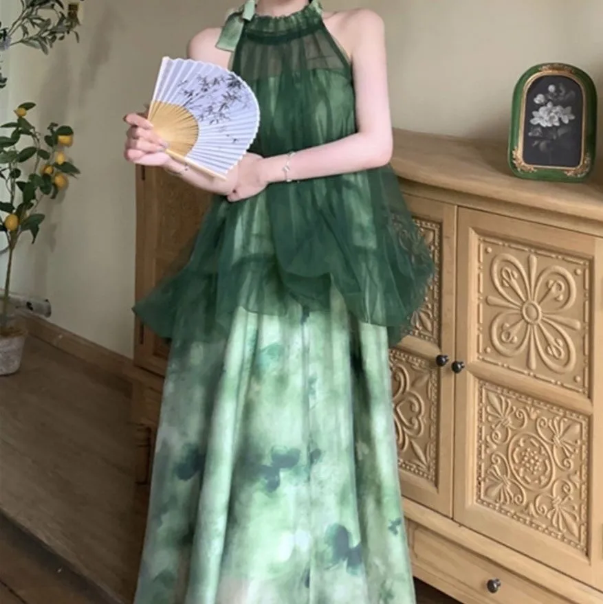 Vestidos femininos exclusivos outono inverno manga comprida chiffon plissado faixas folho babado em camadas flutter balançando flowy elegante sexy