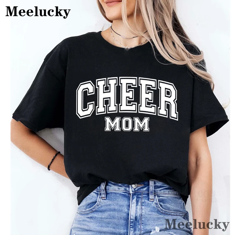 Cheer Mom Womens T-Shirts Street Casual Tshirt Summer Brand Tee Clothing Breathable Tshirts