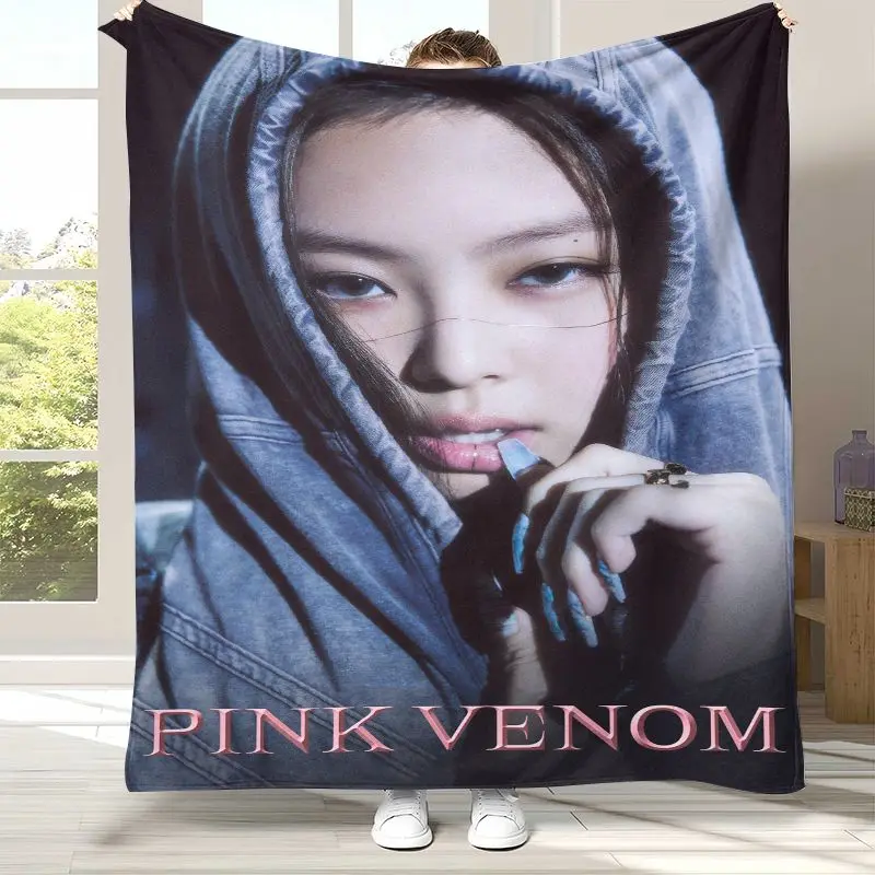 Korean Idol J-Jennie Solo Less Than A Lover Flannel Throw Blanket,Cozy Blanket for Bed,Sofa,Living Room,Picnic,Home Decor Kids