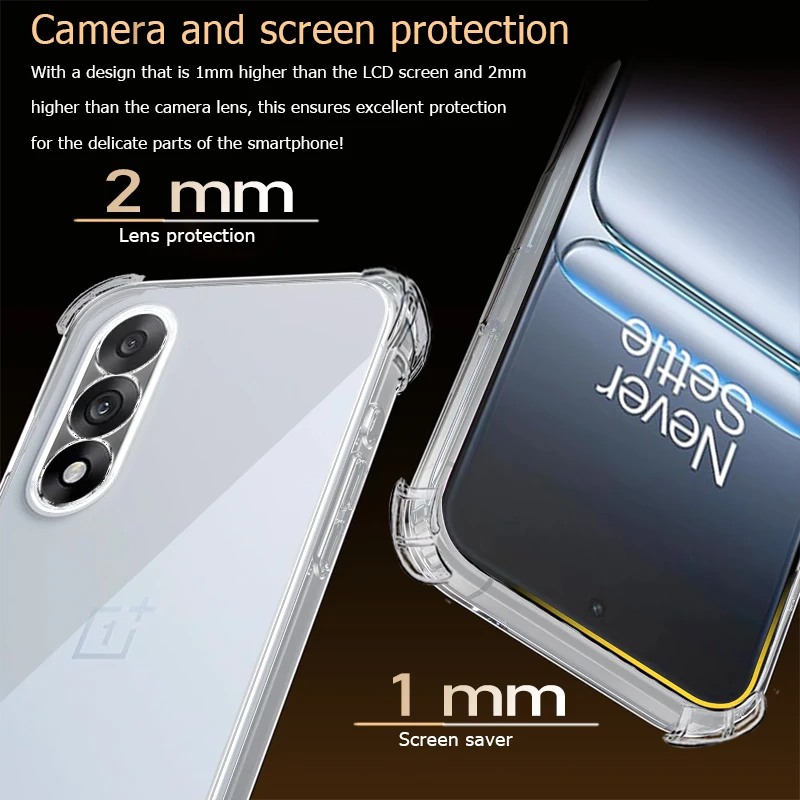 حافظة هاتف شفافة عالية الدقة لهاتف OnePlus Nord CE5 CE4 CE3 CE2 CE 5 4 3 2 Lite 5G Nord5 Nord4 Nord 3 Nord 5 4 3 N300 N200 N100 N20 SE