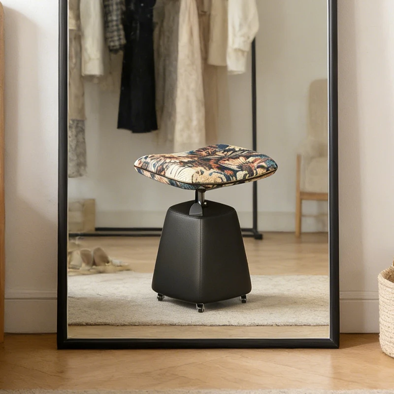 Lift Vanity Stools Luxury Vintage Makeup Stools Bedroom Cloakroom Rotatable Dressing Stool Modern Elegant Design Home Stool