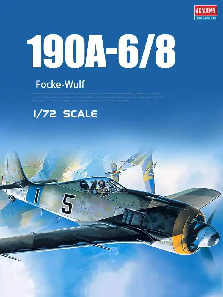 Academy Assembly Model Kit 12480 FW190A-6/8 Fighter 1/72 SCAE