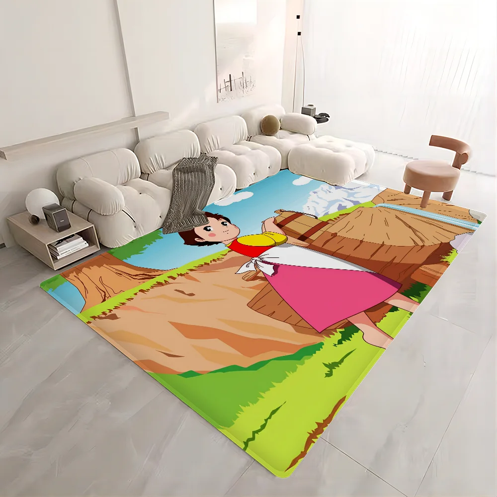 Heidi Cartoon Floor Mat Floor Mat INS Style Soft Bedroom Floor House Laundry Room Mat Anti-skid Household Carpets