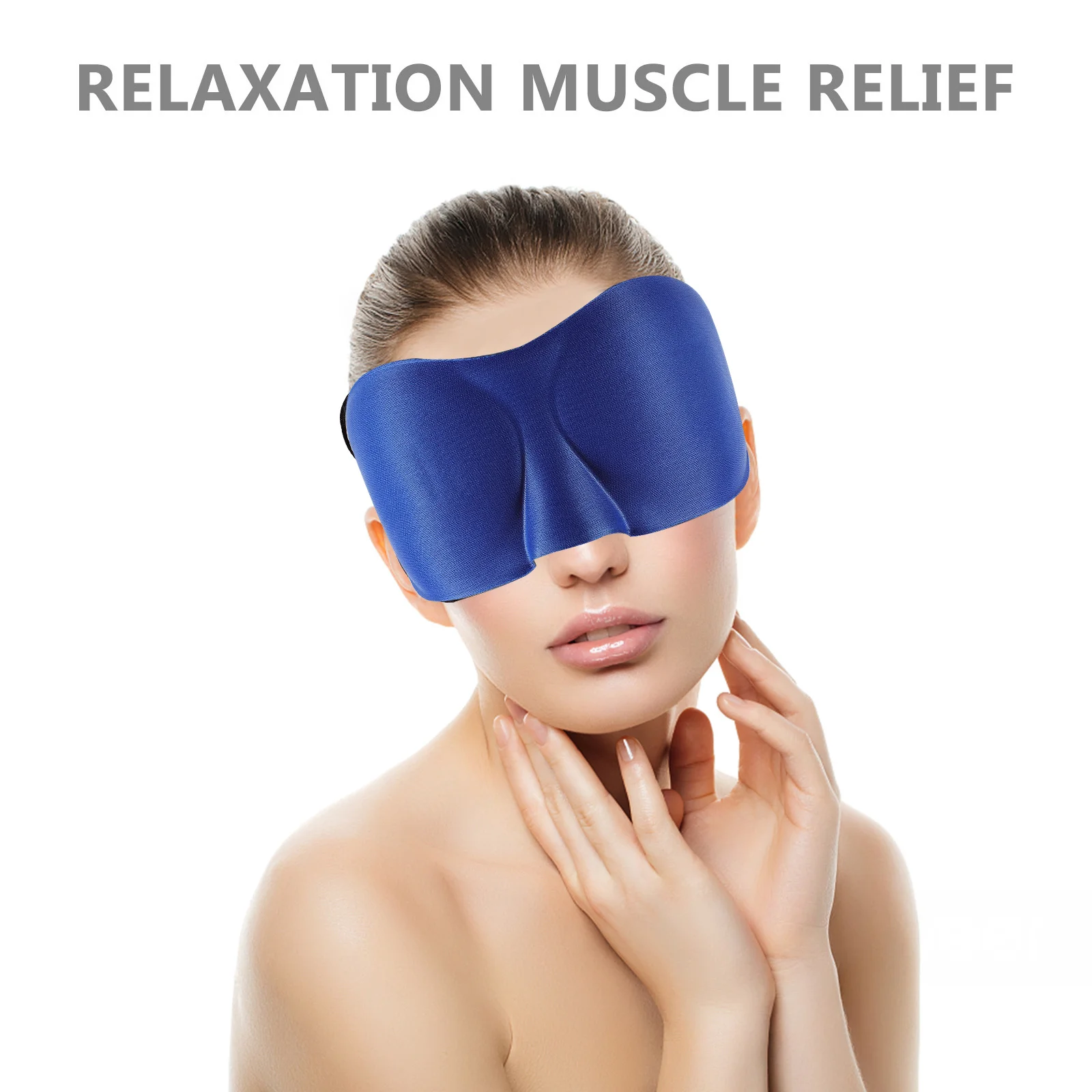 

2Pcs Mask for Adults Blackout Eye Cover Secure Elastic Band for Night Sleep Afternoon Rest Women Men Gift