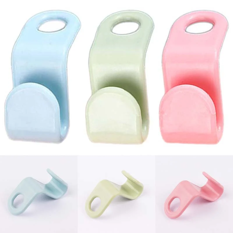 10Pcs Clothes Hanger Hooks Space Saving Closet Connector Hook Cascading Hanger Plastic Extender Clips Wardrobe Coat Organizer