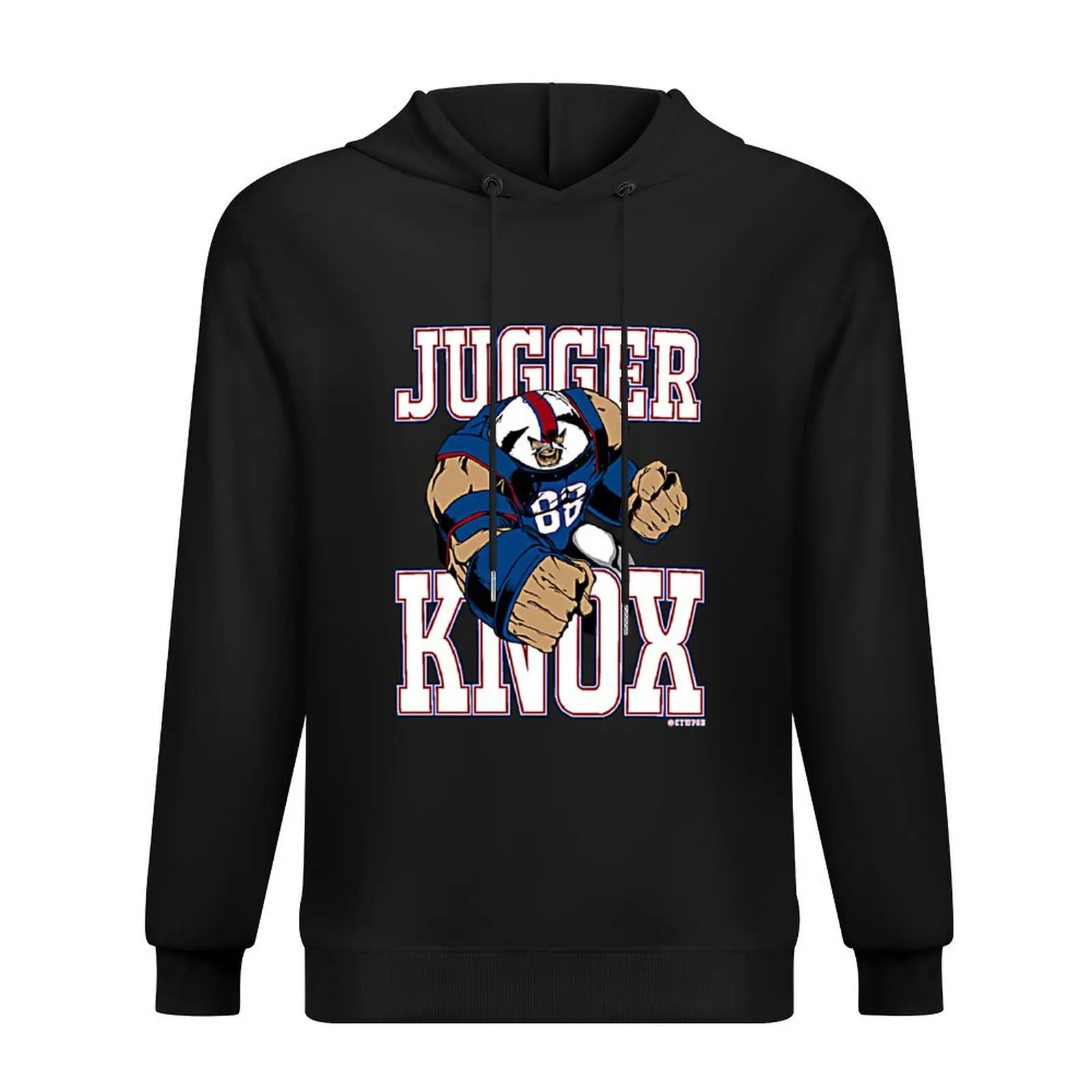 معطف رجالي بقلنسوة من Jugger Knox سترة شتوية للرجال ملابس خريف كورية بغطاء للرأس جرافيك