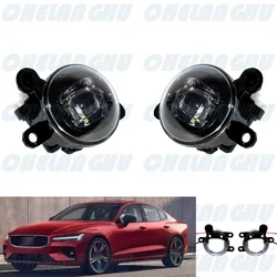For Volvo S60 V60 2019 2020 2021 2022 2023 2024 1 Pair Front Bumper LED Fog Light Lamp Car accessories 31677939 31677940