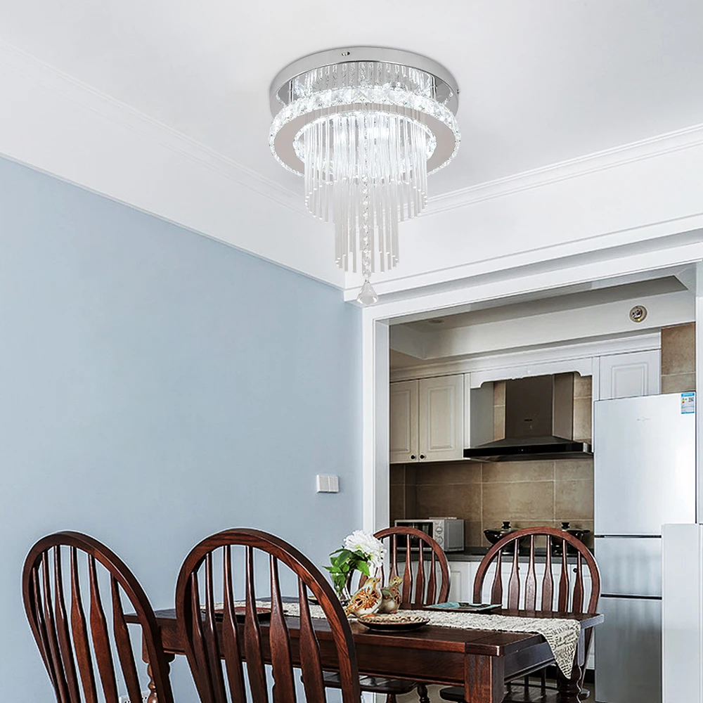 VETRULUS الحديثة قطرة المطر كريستال الثريا الفاخرة ضوء السقف Led الطعام غرفة المعيشة غرفة نوم بريق تركيبات ديكور المنزل
