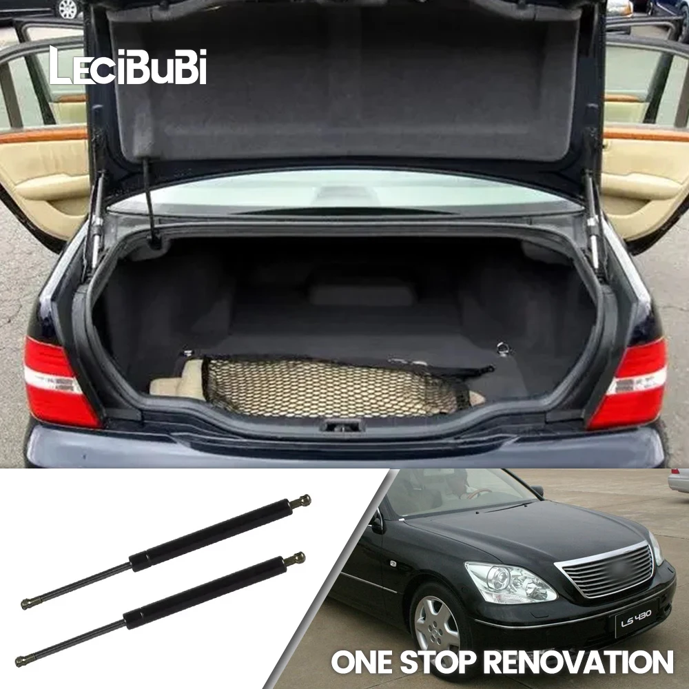 For Lexus LS430 2001-2006 2pcs Rear Trunk Tailgate Strut Boot Lift Support Bars Gas Spring Dampers Rod Accessories 64530-50030