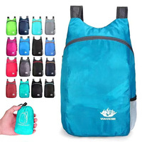 Ultra-Light Folding Backpack Waterproof Travel Storage Bag for Outdoor Sports Skin Bag Portable Double-Shoulder Bag