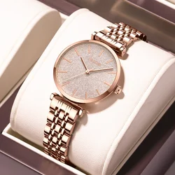 NIBOSI Quartz Watch for Women Fashion Elegant Ladies Watches Stainless Steel Waterproof Women's Relogio Feminino Montre Femme