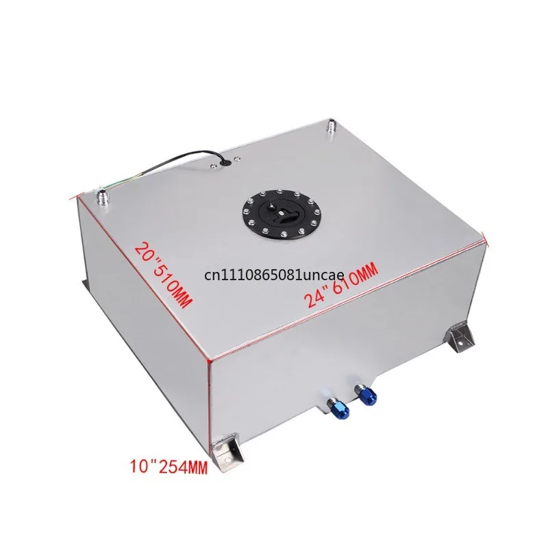 

80L Modified Auxiliary Fuel Tank Aluminum Alloy Plastic Cover Oil Pump Connector Kit Racing Drift Buffer Tank