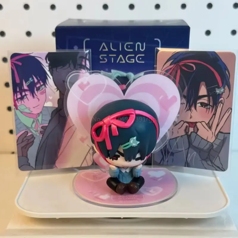 Spot alienígena palco caixa cega mizi seu ivan até luka hyuna alienígena série de palco anime figura caixa mistério decoração desktop brinquedo presente