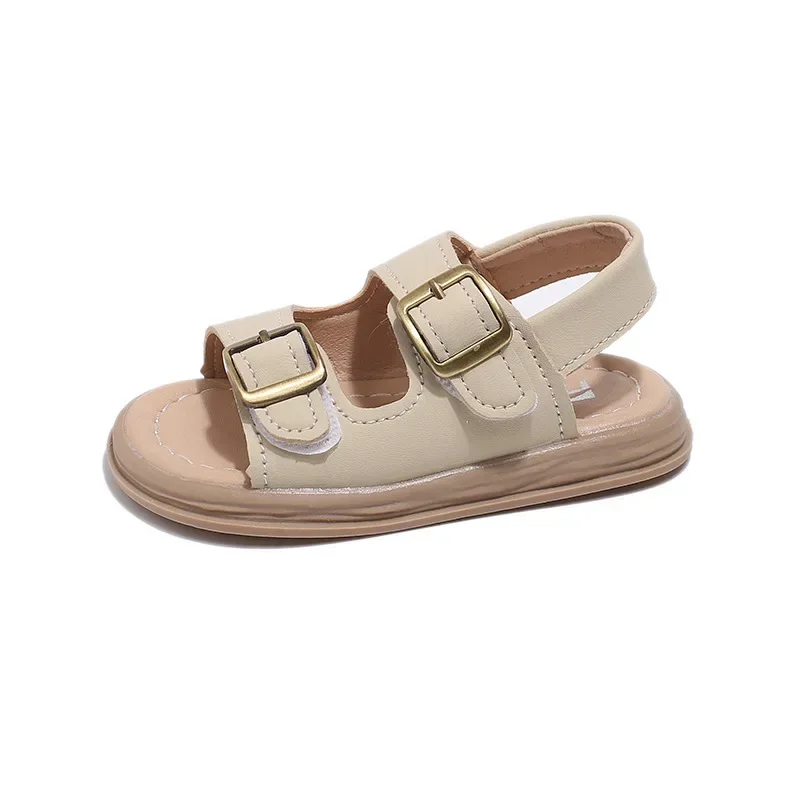 2024 Children Sandals for Girls and Boys Summer New Fashionable Korean Style Comfortable Soft Sole Casual Cute Baby Beach Shoes