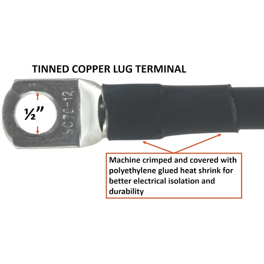 Zestaw uchwytu elektrody spawalniczej SA 350 Amp z złączem końcówkowym do zastosowań przemysłowych wymagających dużych obciążeń, przewód 1 0 AWG 100