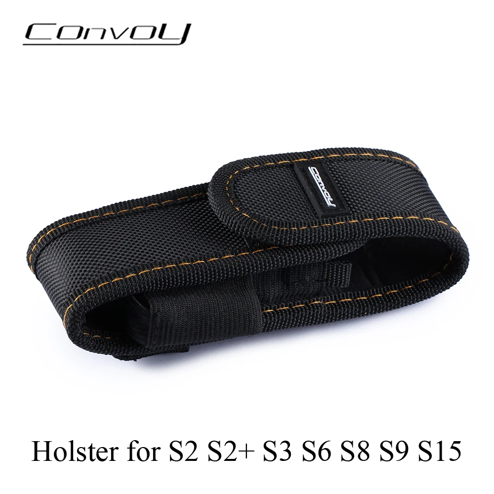 Flashlight Holster for Convoy S2 S2+ S3 S6 S8 S9 S15 Camping Hiking Hunting Carry Case Duty Belt Holder