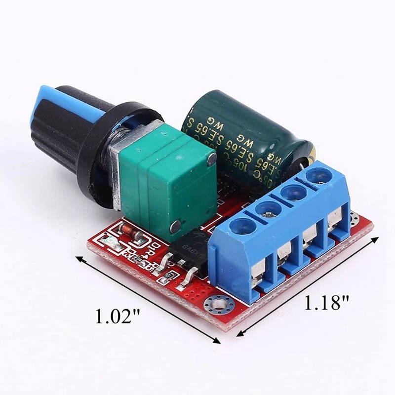 Top-DC-DC 5v-35v 5a 90w pwm dc módulo controlador de velocidade do motor regulador de velocidade interruptor de placa de ajuste de controle 12v 24v pn35