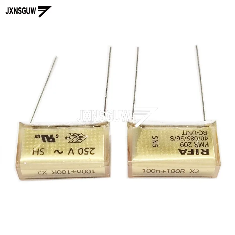 10PCS KEMET RIFA PMR209MC6100M100R30 100NF+100R 250VAC P20MM Snubber Film Capacitors PMR209 100N 100R X2 0.1UF 250V100nF