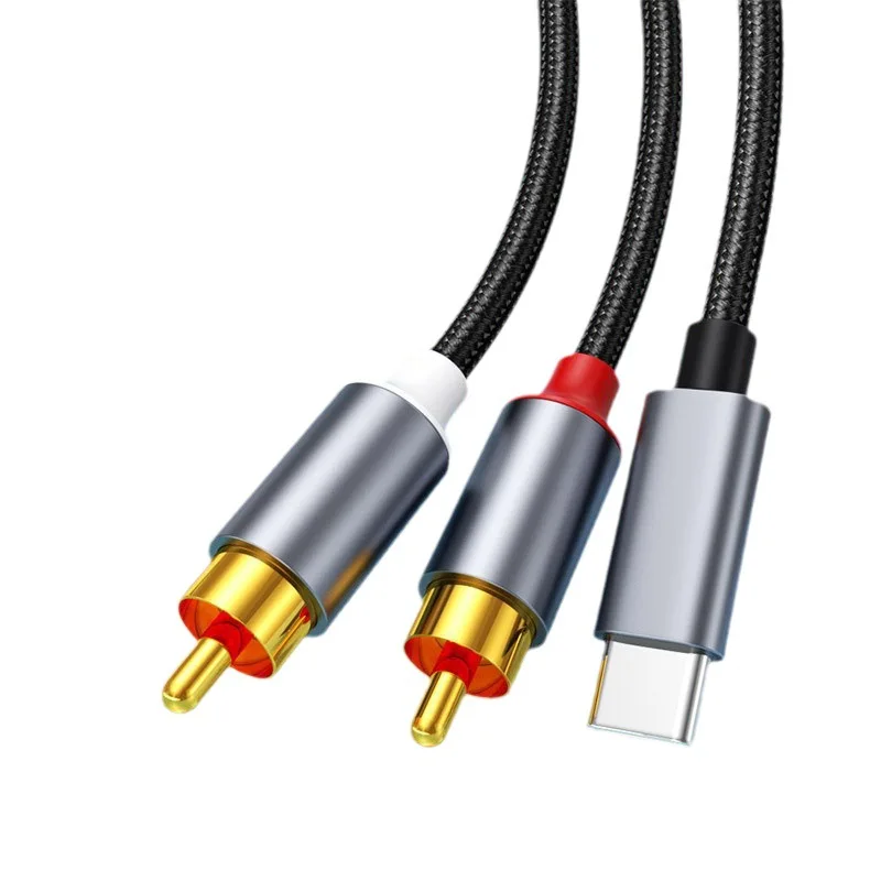 Typec Naar Dual Rca Dubbele 1/2 Audiokabel Type C Naar Hdmi