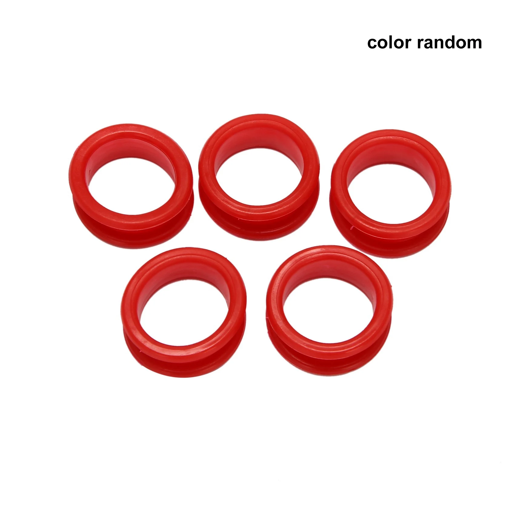 Anillos de silicona para dedos de 50 piezas, insertos de tijeras, herramientas de peinado, accesorios de colores mezclados