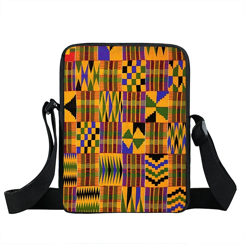 Afro Tribal Ethic Print Messenger Bag African Women Kid Bookbags Africa Traditional Pattern Small Satchel Shoulder Bags Gift