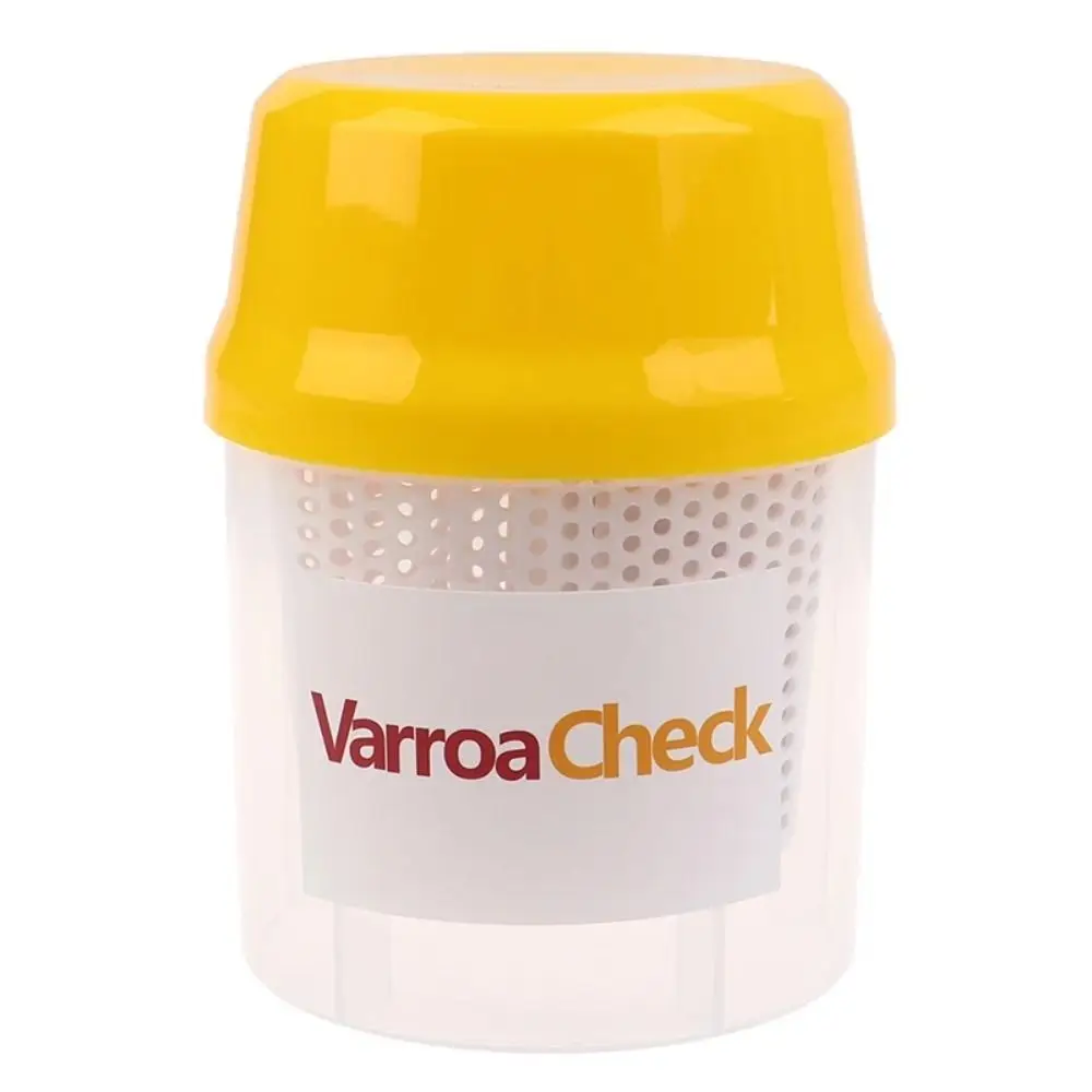 4Pcs Plastic Varroa Mite Test Bottle Durable Efficient Beehive Mite Detector Box Beekeeping Varroa Nebulizer Accessory Tool