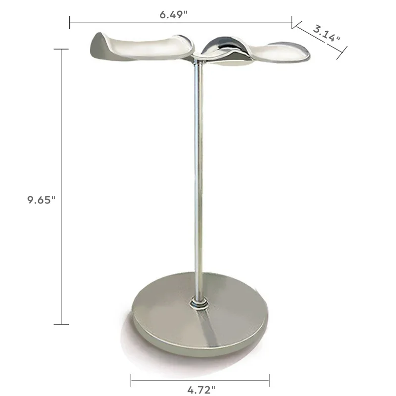 Staffa di supporto per cuffie doppia in metallo ABS di moda Supporto per auricolari con doppio gancio Supporto da tavolo per espositore per cuffie da gioco