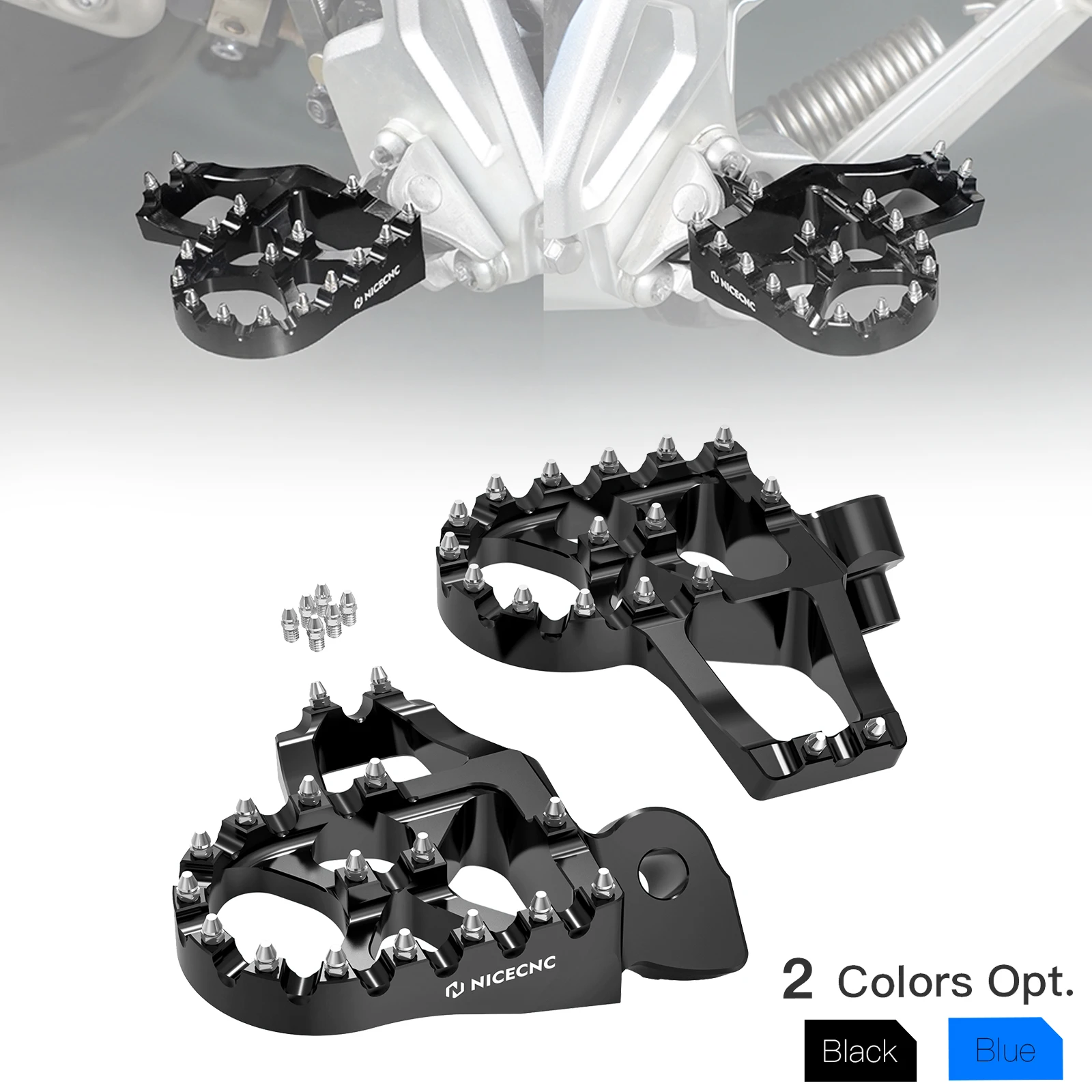 For Yamaha Tenere 700 XTZ 700 2019-2023 Extender Foot Pegs Footrests Tenere 700 Rally Edition 2020-2023 T700 World Raid 2022