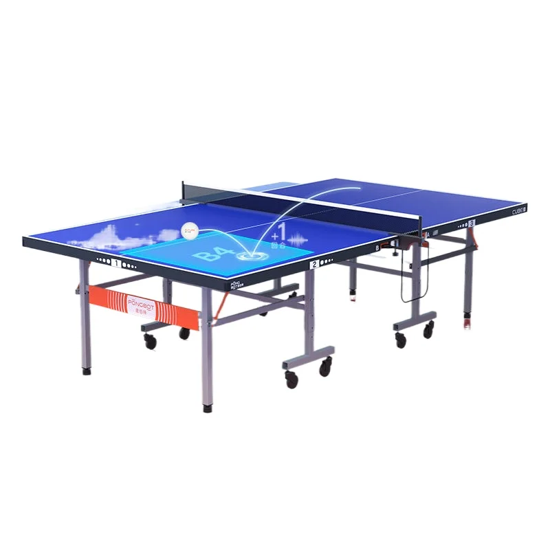 

Smart table tennis table 25mm + tee set, home training foldable indoor table tennis