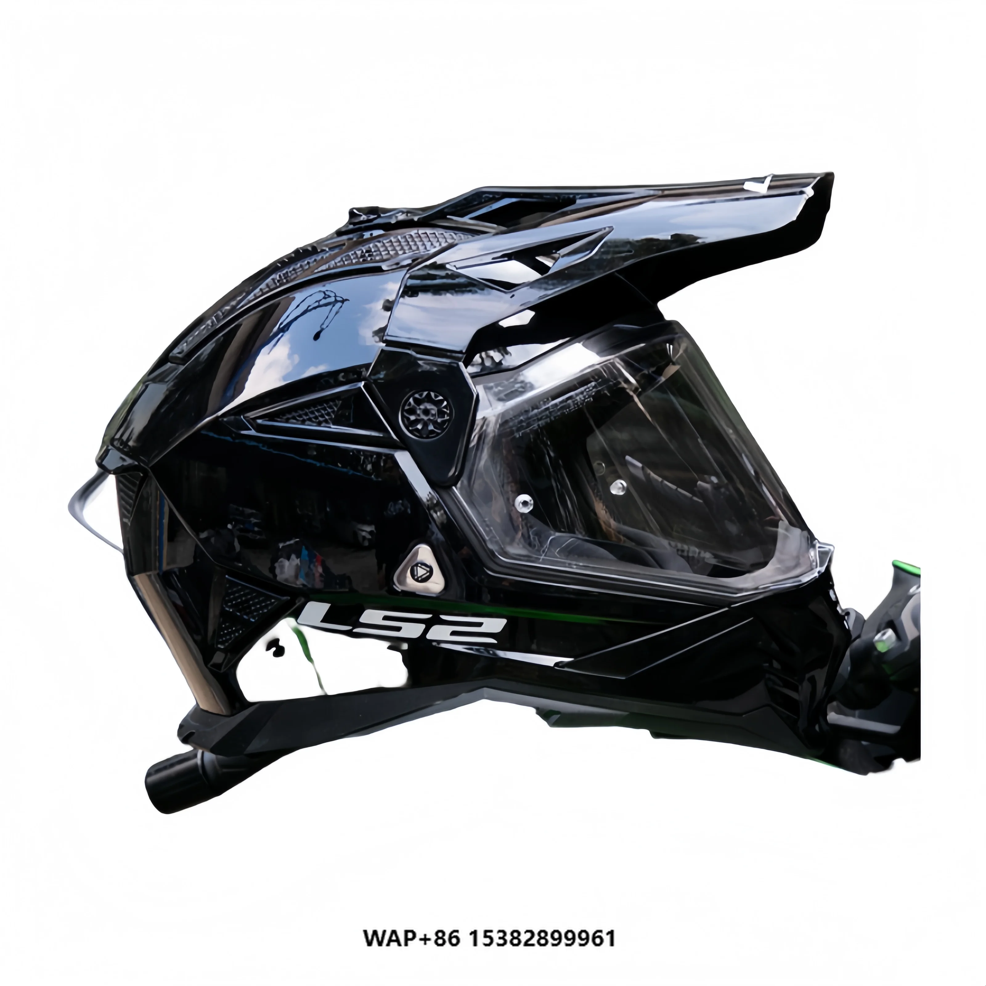 

LS2 MX702 Unisex All-Season Flip-Up Rally Helmet Dual Visor & Anti-Fog ABS PC Material XL Size Condition New