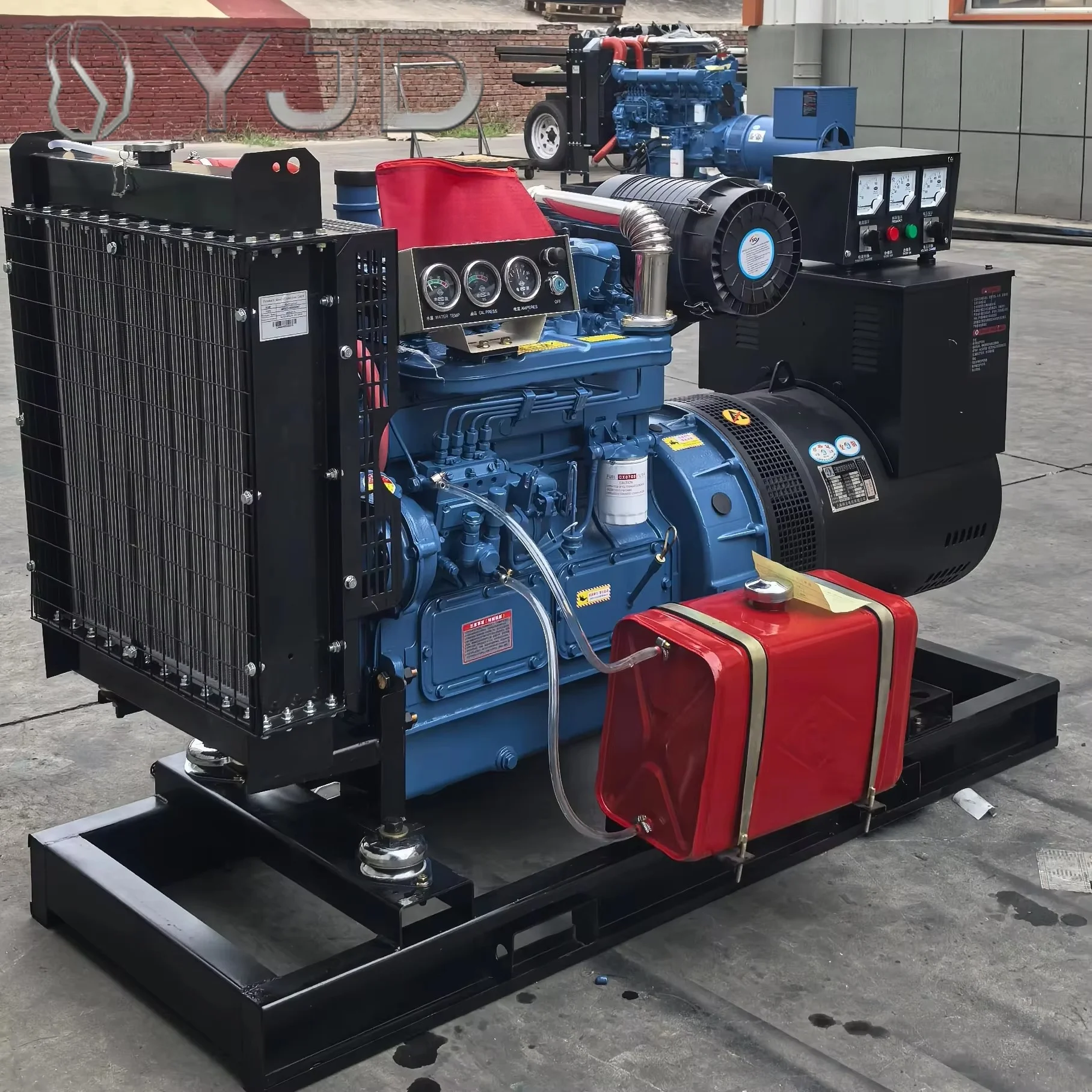 Fully Automatic 120/150/200/250Kw Water Cooled Diesel Generator Set Open Frame Commercial Low-Noise 220V/380V 50/60Hz Power