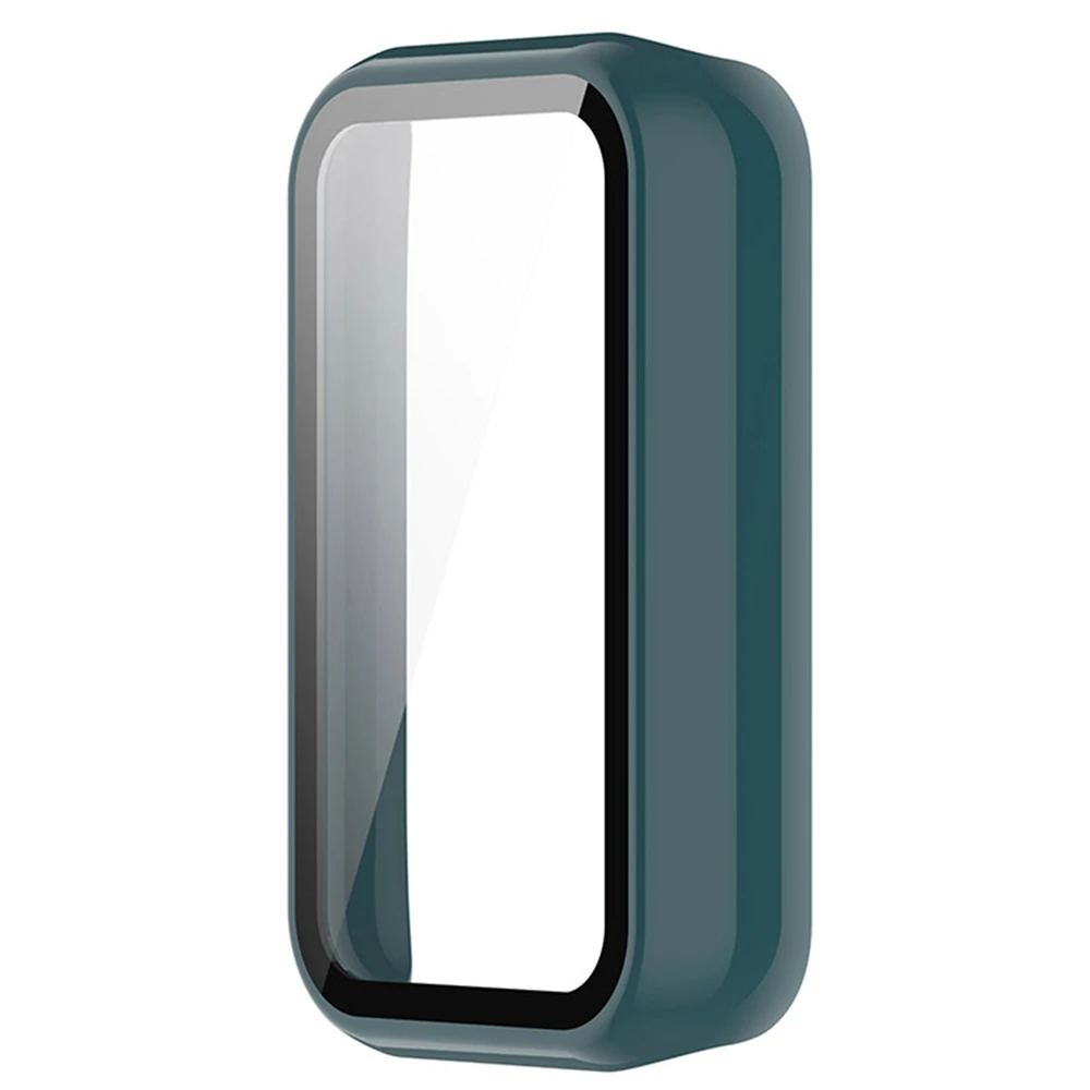 ل Amazfit Band7 ساعة واقية حالة الكمبيوتر + خفف فيلم المتكاملة واقية ساعة استبدال الملحقات