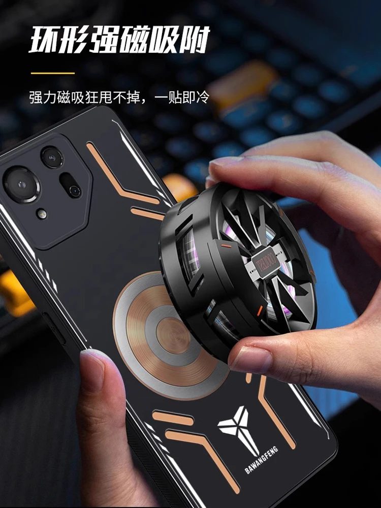 Newest Graphene Cooling Case ASUS ROG Phone 8 7 Ultra ROG 6 ROG8 Pro Case Aluminum Alloy Heat Dissipation Red Copper Metal Cover