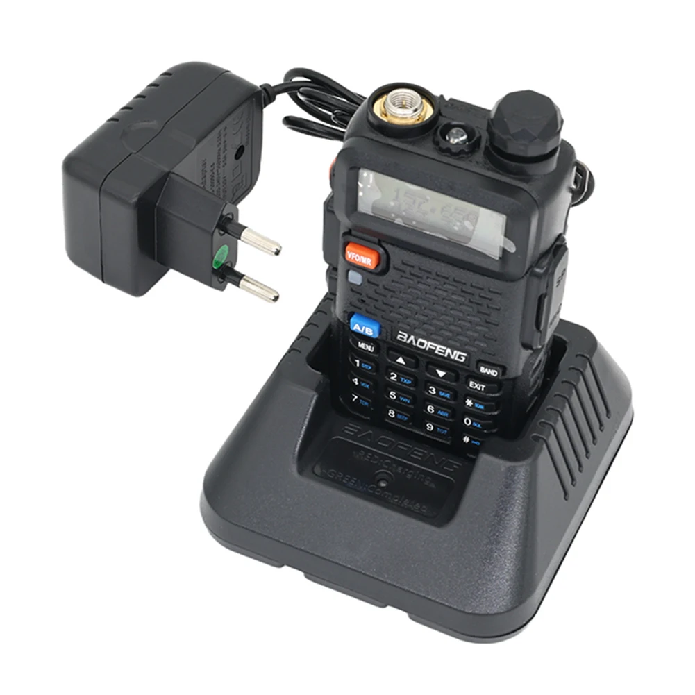 US/EU Handheld Walkie Talkie VHF/UHF 136-174MHz & 400-520MHz 5W Two Way Radio Station UV-5R UHF/VHF Long Range Ham Radios 2025