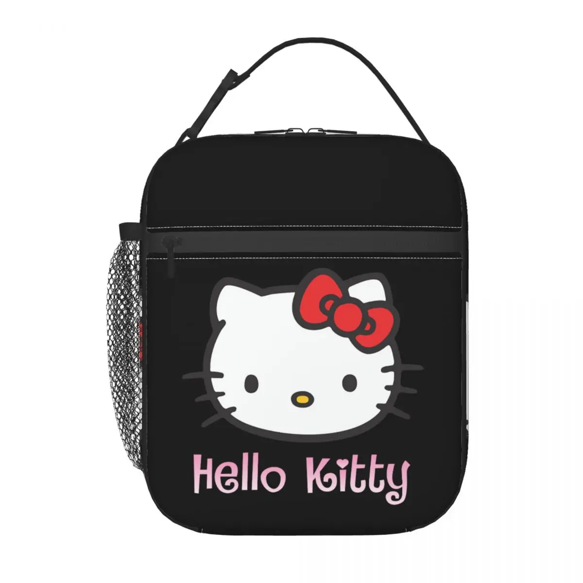 Borsa per il pranzo isolata Hello Kitty personalizzata per il lavoro School Food Cat Cartoon dispositivo di raffreddamento termico a tenuta stagna