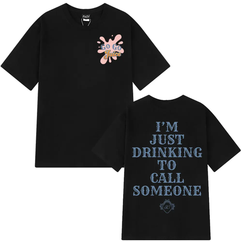 سابرينا نجار رجل أفضل صديق الذهاب عصير الجرافيك تي شيرت الرجال النساء Harajuku تي شيرت قصيرة الأكمام عادية فضفاض تي شيرت #1