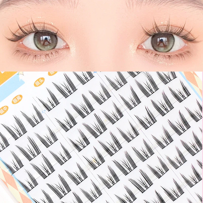 32 rangées de cils livre haute qualité Manga cils grappe cils Manhua cils elfe maquillage brin cils Douyin maquillage chinois