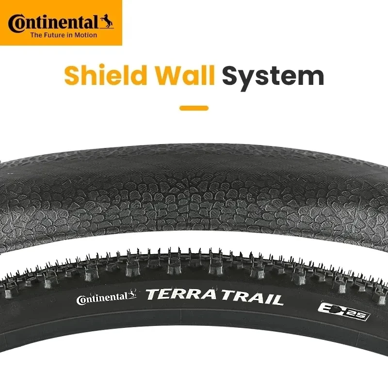 Continental Terra Trail 700x35C 700x40C Road Bike Wire Bead Tire E25 Shieldwall System PureGrip Compound No Folding 3/180 TPI