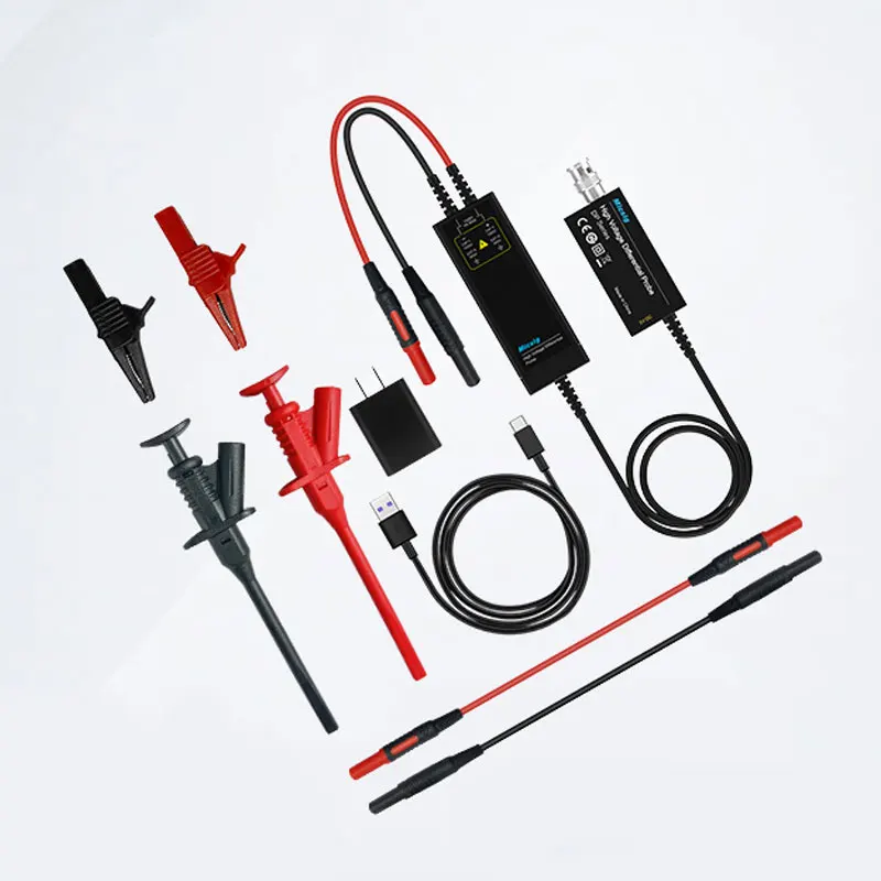 Micsig DP700 (100M + 700V) مسبار راسم الذبذبات، مسبار تفاضلي منخفض للغاية، ضوضاء سفلية عالية الجهد