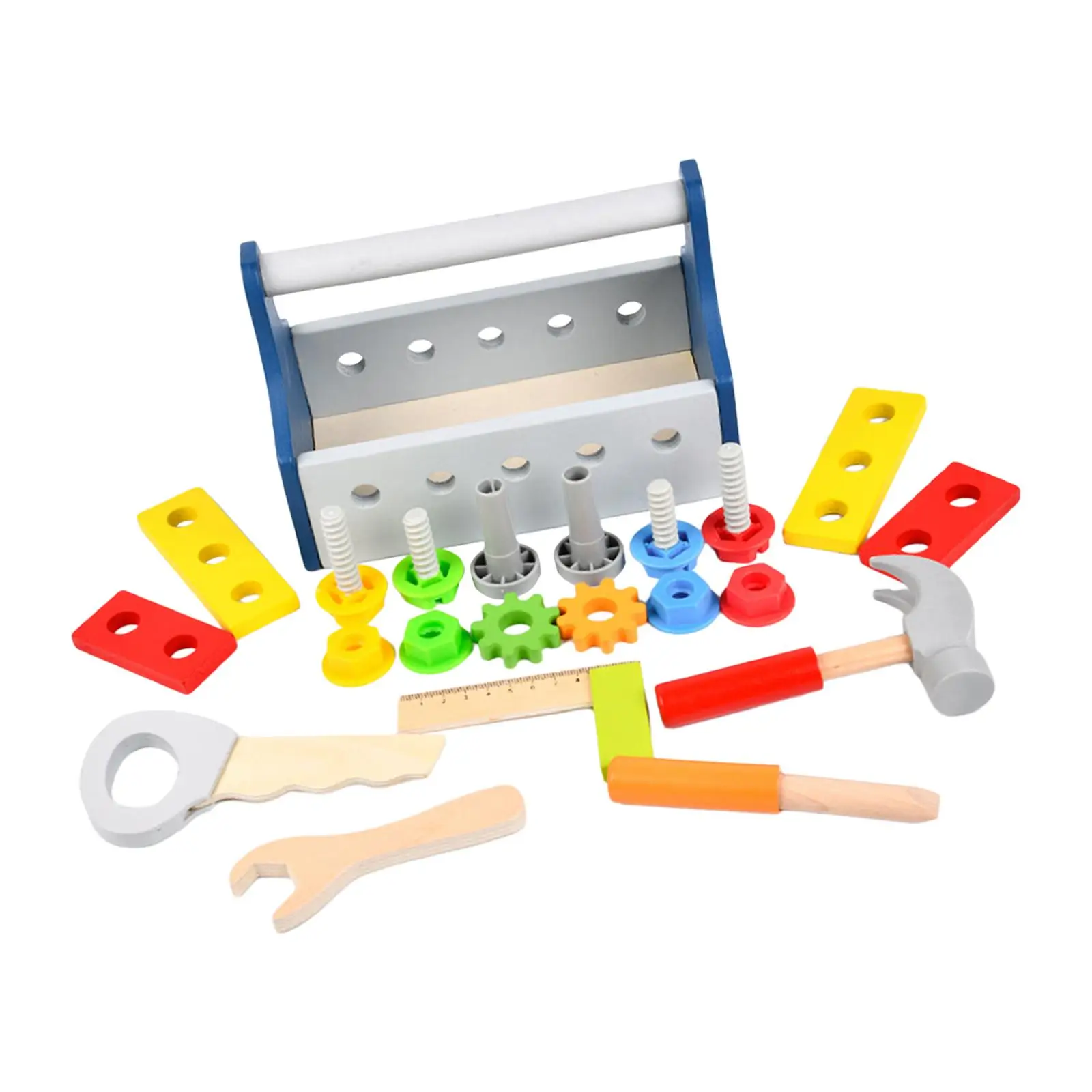 Kids Tool Set Bench Portable Storage Tool Box for Preschool Boy and Girl