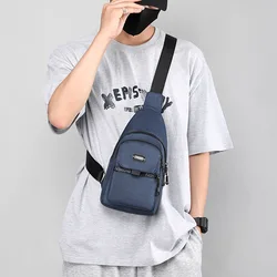Fashion Men Casual Multifunction Shoulder Bag Travel Crossbody Bag on Shoulder Sling Bag Pack Messenger Pack Chest Bag for Male