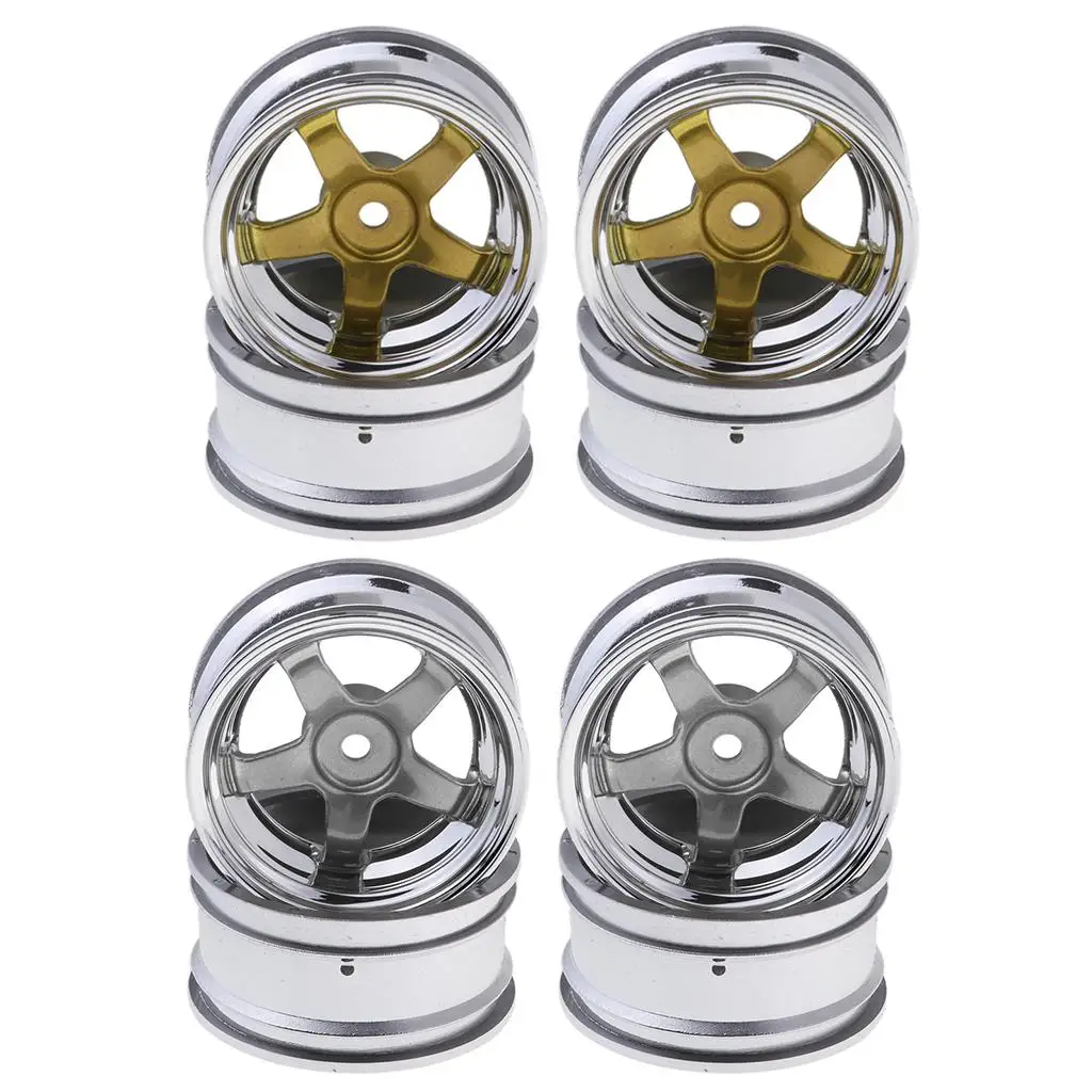 4X Wheel Rim 1: 10 for Rc  Car 2 Colors for Sakura D4 CS XI HPI HSP