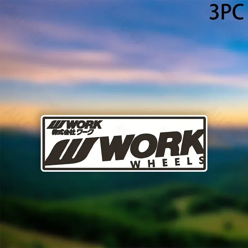 3개/세트 작업 바퀴 스티커 - 배낭, 데스크탑, 휴대폰 케이스, 자동차 문화 장식용 탈부착 가능한 자가 접착 데칼 | 생생한 프린트