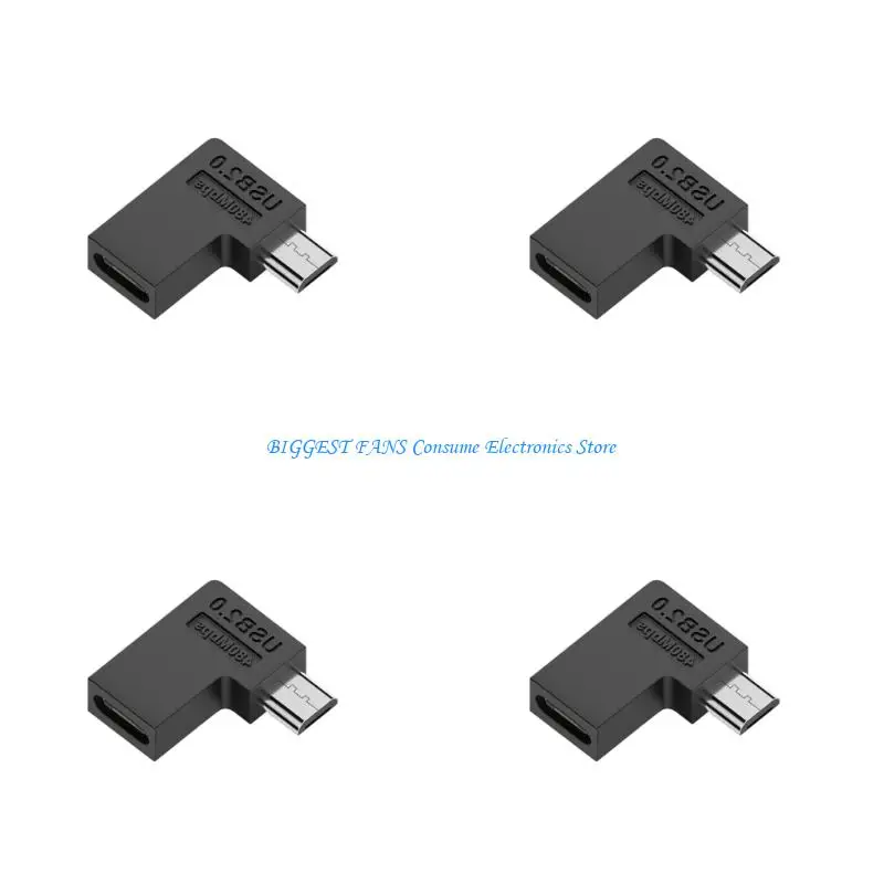 90 graus USB Tipo C para USB Adaptador 5V 2A Construção carregamento rápido