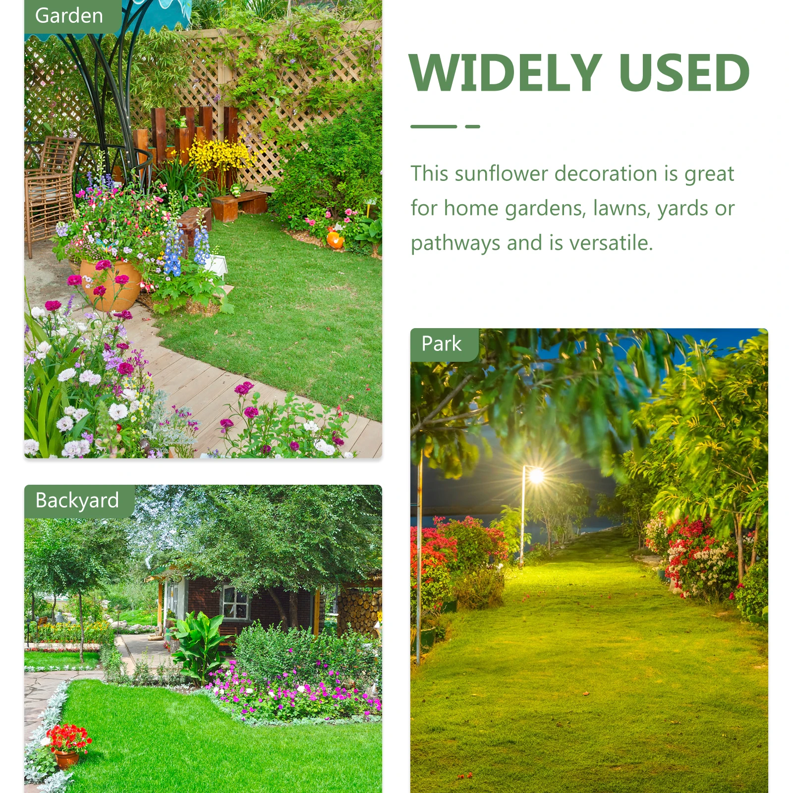 

Wrought Iron Sunflower Decoration Lawn Ornaments Garden for outside Outdoor Metal Flowers Decorations