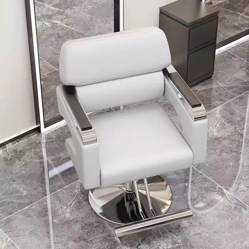 

Aesthetic Barber Chairs Stylist Recliner Swivel Esthetician Hairdresser Chair Metal Facial Silla De Barberia Modern Furniture