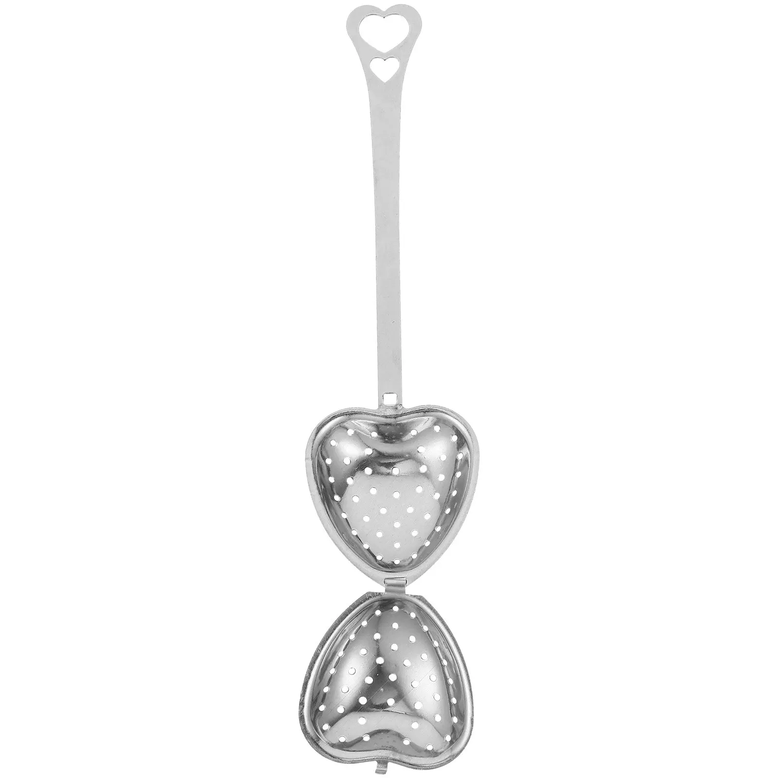 

Heart-Shaped Stainless Steel Tea Strainer Infuser Filter Convenient Reusable Tea Leaf Sifter for Brew Small Gifts for Birthday